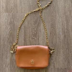 Tory Burch tan crossbody bag with dust bag